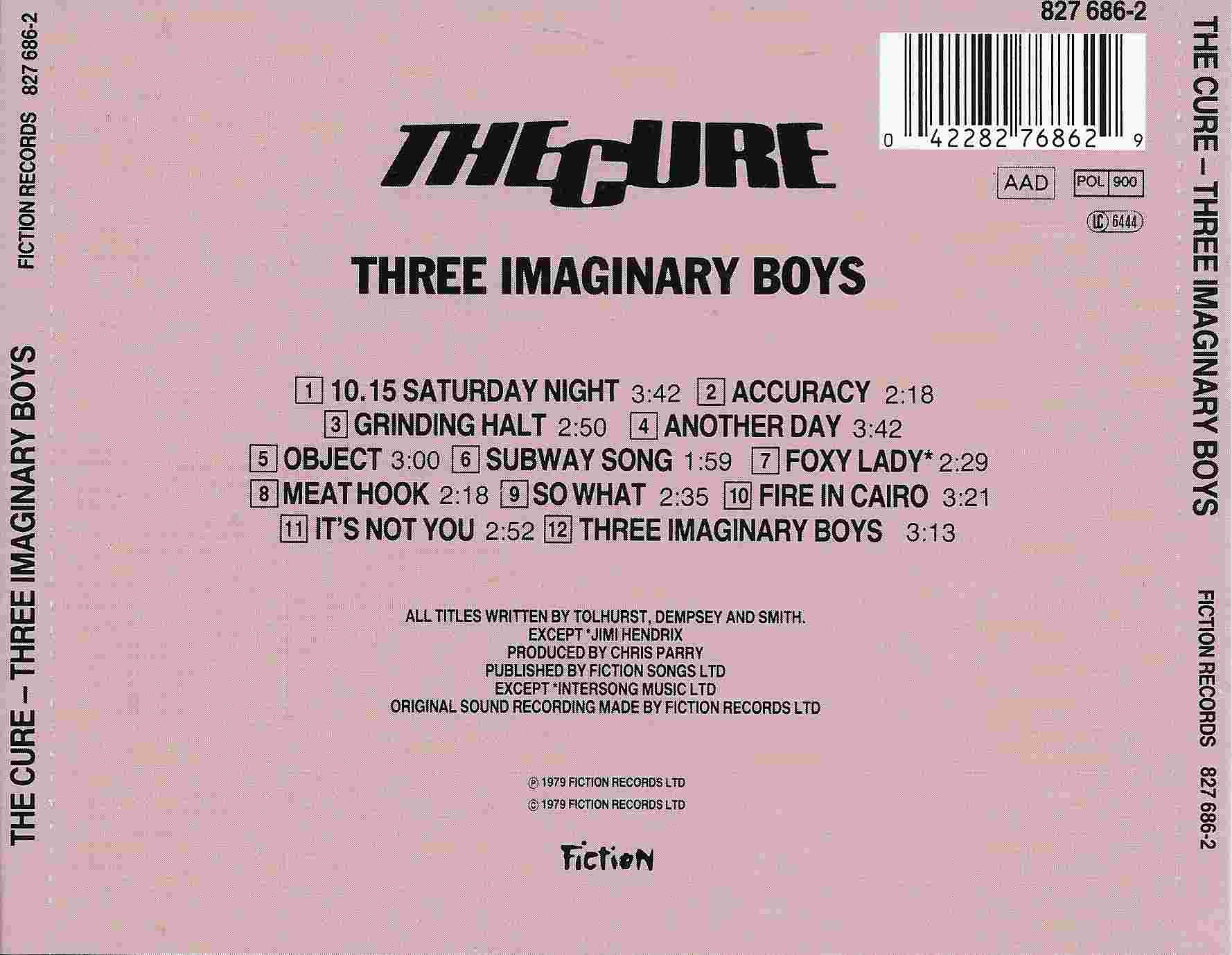 Picture of 827686 - 2 Three imaginary boys by artist The Cure 